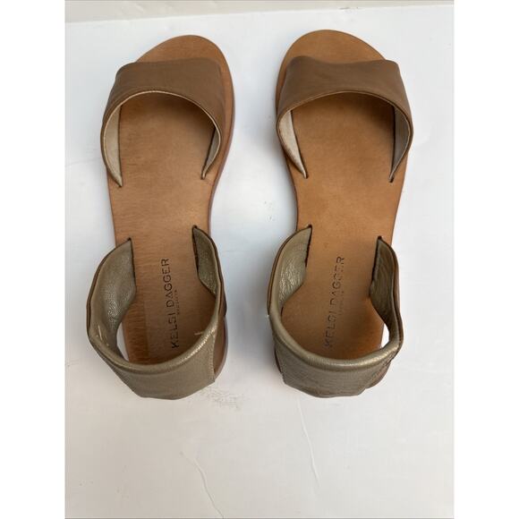 Kelsi Dagger Brooklyn Womens Brown Leather Sandals Flats Size 8 NWOB - Picture 6 of 7